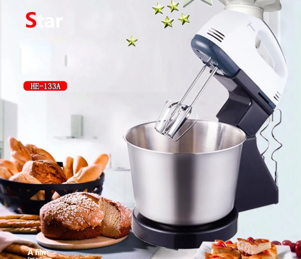 Electric Food Mixer Detachable Table Stand Cake Dough Mixer Handheld Egg Beater Blender Baking Whipping Cream Machine
Electric Food Mixer Detachable Table Stand Cake Dough Mixer Handheld Egg Beater Blender Baking Whipping Cream Machine