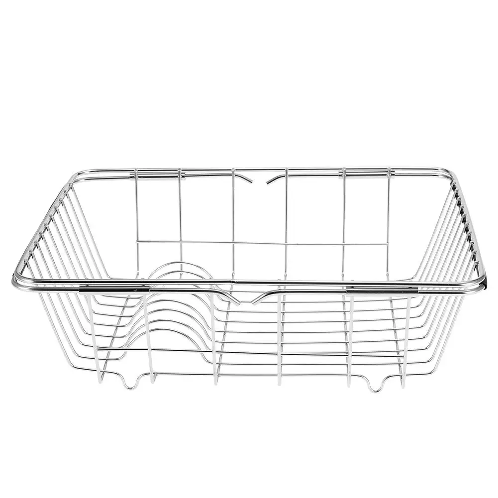 Stainless Steel Vegetables Drain Rack Sink Fruit Storage Dish Home Organizer Drying Kitchen Functional Basket 328
Stainless Steel Vegetables Drain Rack Sink Fruit Storage Dish Home Organizer Drying Kitchen Functional Basket 328