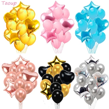 TAOUP 14pcs Rose Gold Confetti Happy Children's Birthday Balloons Air Foil Helium Balloons Birthday Baloons Round Balloons Decor
TAOUP 14pcs Rose Gold Confetti Happy Children's Birthday Balloons Air Foil Helium Balloons Birthday Baloons Round Balloons Decor