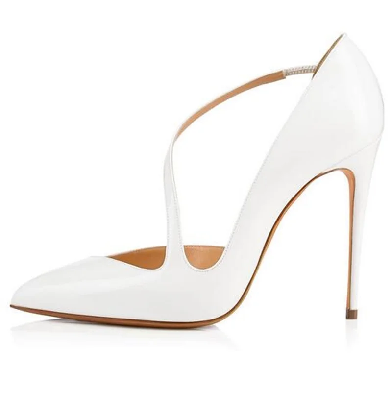 Summer New Designer Dress Pumps White Shoes Female Hot Sale Big Size Single Cross Strap Stiletto Sexy Pointed Toe High Heel 12cm
Summer New Designer Dress Pumps White Shoes Female Hot Sale Big Size Single Cross Strap Stiletto Sexy Pointed Toe High Heel 12cm