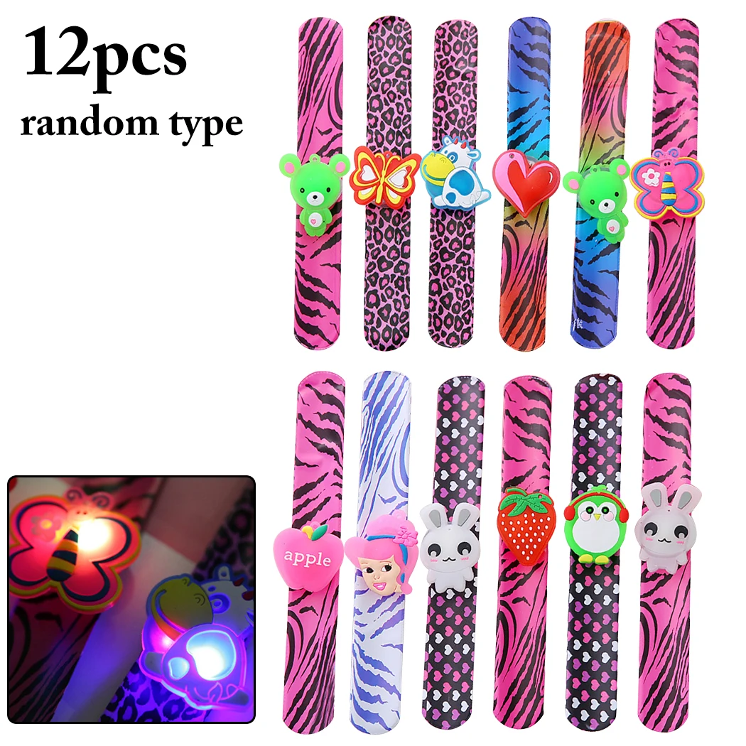 12PCS Slap Bracelet Creative Decorative Luminous Party Bracelet Slap Band for Kids Party
12PCS Slap Bracelet Creative Decorative Luminous Party Bracelet Slap Band for Kids Party