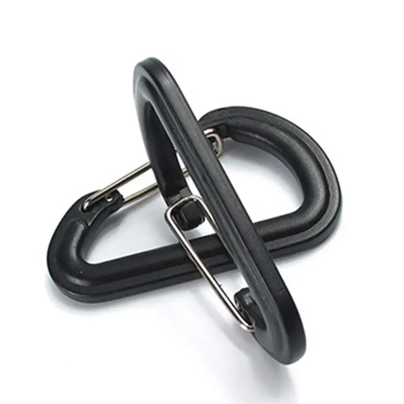 2 Pcs Plastic Steel Quick - release Hook Key Chain D-shape Climbing Buckle for Hanging Articles on the Mountaineering Bag
2 Pcs Plastic Steel Quick - release Hook Key Chain D-shape Climbing Buckle for Hanging Articles on the Mountaineering Bag