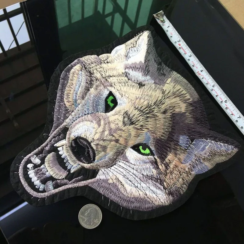 High Quality Wolf Patches for Clothes Iron On Punk Animal Sticker Diy Big Biker Patch Cool Coat Applique Garment Decor Parches A
High Quality Wolf Patches for Clothes Iron On Punk Animal Sticker Diy Big Biker Patch Cool Coat Applique Garment Decor Parches A