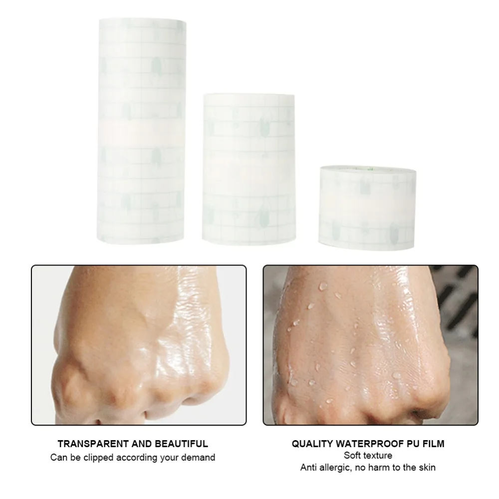 Medical Transparent Tape PU film Adhesive Plaster Waterproof Anti-allergic Medicinal Wound Dressing Fixation Tape
Medical Transparent Tape PU film Adhesive Plaster Waterproof Anti-allergic Medicinal Wound Dressing Fixation Tape