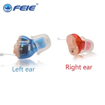 

Digital Invisible Inner Hearing Aids Voice Amplifier Wireless Mini Noise Reduction Small Headphone Programmable 4 Channels S-12A