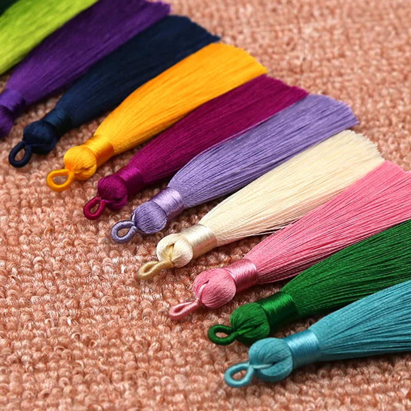 8cm DIY High Quality Crafts Handmade for Earrings Bohemia Long Silk Tassel 25 Colors for Bookmark New Hot Jewelry Accessories
8cm DIY High Quality Crafts Handmade for Earrings Bohemia Long Silk Tassel 25 Colors for Bookmark New Hot Jewelry Accessories