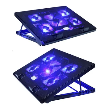 HOT-NUOXI 12-17 inch Quiet Laptop Cooling Pad USB Laptop Cooler Portable USB Air-cooled Fan With 5 Cooling Fans blue Light Sta
HOT-NUOXI 12-17 inch Quiet Laptop Cooling Pad USB Laptop Cooler Portable USB Air-cooled Fan With 5 Cooling Fans blue Light Sta