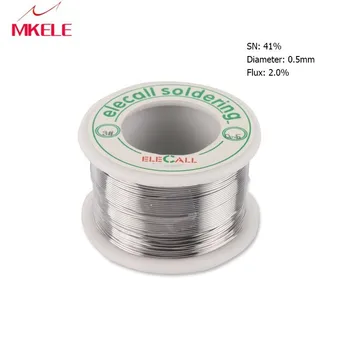 Solder Wire 41SN Pure Tin 0.5mm 75g wire silver solder tin lead free electric soldering
Solder Wire 41SN Pure Tin 0.5mm 75g wire silver solder tin lead free electric soldering