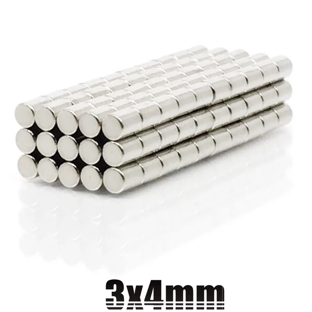 20/50/100/200Pcs Disc 3 x 4 mm Super Strong Rare-Earth Disc Neodymium Magnets 3x4 Models Neodymium neodimio imanes 3*4MM
20/50/100/200Pcs Disc 3 x 4 mm Super Strong Rare-Earth Disc Neodymium Magnets 3x4 Models Neodymium neodimio imanes 3*4MM