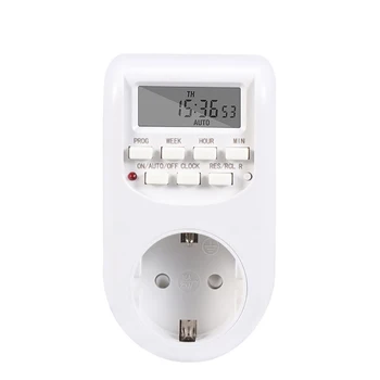 Programmable Adjustable Setting of Clock/On/Off 230V AC 7 Days Time Digital Timer Switch Energy Saving Smart Power Socket
Programmable Adjustable Setting of Clock/On/Off 230V AC 7 Days Time Digital Timer Switch Energy Saving Smart Power Socket