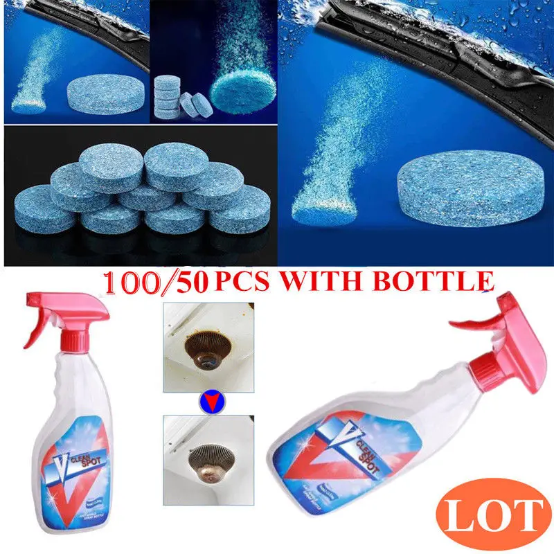 Hot Multifunctional Effervescent Spray Cleaner V Clean Spot 50 or 100 pcs/set with Botella
Hot Multifunctional Effervescent Spray Cleaner V Clean Spot 50 or 100 pcs/set with Botella