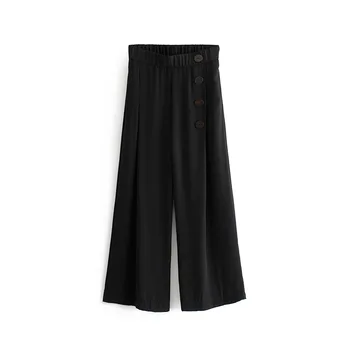 Summer Women Casual Loose Pants Ankle Length Polka Dot Wide Leg Pants Button Streetwear High Waist Trousers
Summer Women Casual Loose Pants Ankle Length Polka Dot Wide Leg Pants Button Streetwear High Waist Trousers