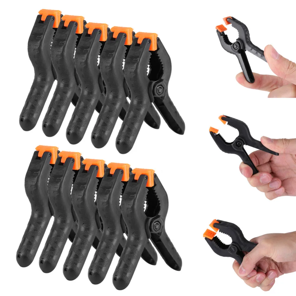 10PCS A Type Black 2 3 4 inch Heavy Duty Plastic Nylon Spring Clamps Clip Jaw Opening Craft Photo Clip for DIY Woodw
10PCS A Type Black 2 3 4 inch Heavy Duty Plastic Nylon Spring Clamps Clip Jaw Opening Craft Photo Clip for DIY Woodw