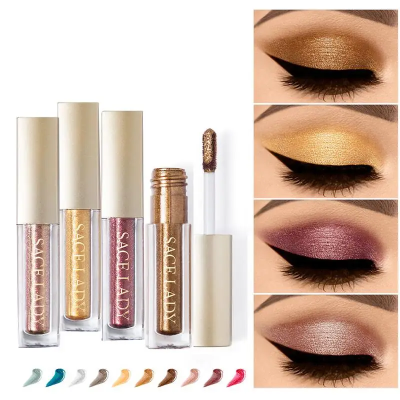 SACE LADY 10 Colors Glitter Eyeshadow Makeup Shimmer Liquid Eye Shadow Make Up Metal Shining Highlighter Cream Cosmetic
SACE LADY 10 Colors Glitter Eyeshadow Makeup Shimmer Liquid Eye Shadow Make Up Metal Shining Highlighter Cream Cosmetic