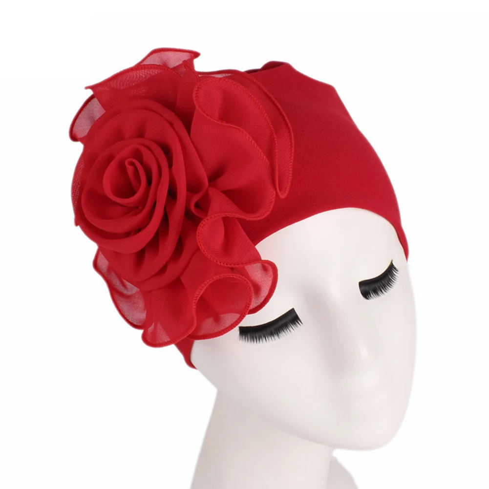 Casual Elegant Turban Caps Women Female Elastic Headband With Big Flower Side Solid Hot-Selling Hair Loss Cap Chemo Hat Headwrap
Casual Elegant Turban Caps Women Female Elastic Headband With Big Flower Side Solid Hot-Selling Hair Loss Cap Chemo Hat Headwrap