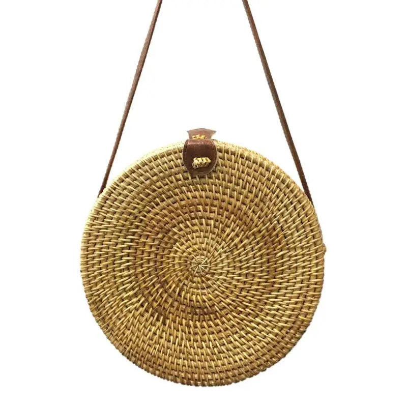 Vintage Women Summer Beach Circle Shoulder Handbags Girls Retro Rattan Straw Woven Crossbody Messenger Bags Round Kintted Packs
Vintage Women Summer Beach Circle Shoulder Handbags Girls Retro Rattan Straw Woven Crossbody Messenger Bags Round Kintted Packs