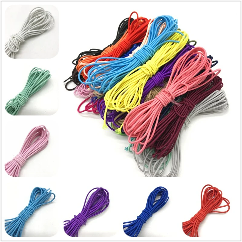 5yards 2mm Colorful High-Quality Round Elastic Band Round Elastic Rope Rubber Band Elastic Line DIY Sewing Accessories
5yards 2mm Colorful High-Quality Round Elastic Band Round Elastic Rope Rubber Band Elastic Line DIY Sewing Accessories