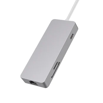 USB 3.0 7 in 1 Multifunctional Multi-port Type-C Adapter Interface High Speed Data/TF Card Reader PD Charging Port for Laptop
USB 3.0 7 in 1 Multifunctional Multi-port Type-C Adapter Interface High Speed Data/TF Card Reader PD Charging Port for Laptop