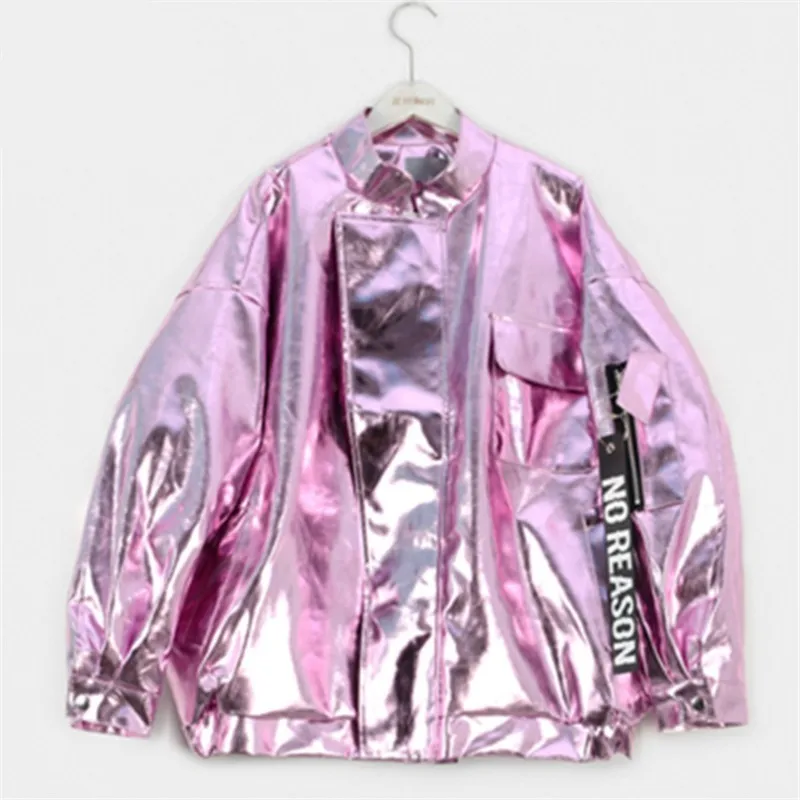 Women Street Jacket 2018 Spring Autumn Zipper Harajuku Basic Coat Fashion Hip Hop Streetwear Patent Leather Chaquetas Mujer LY
Women Street Jacket 2018 Spring Autumn Zipper Harajuku Basic Coat Fashion Hip Hop Streetwear Patent Leather Chaquetas Mujer LY