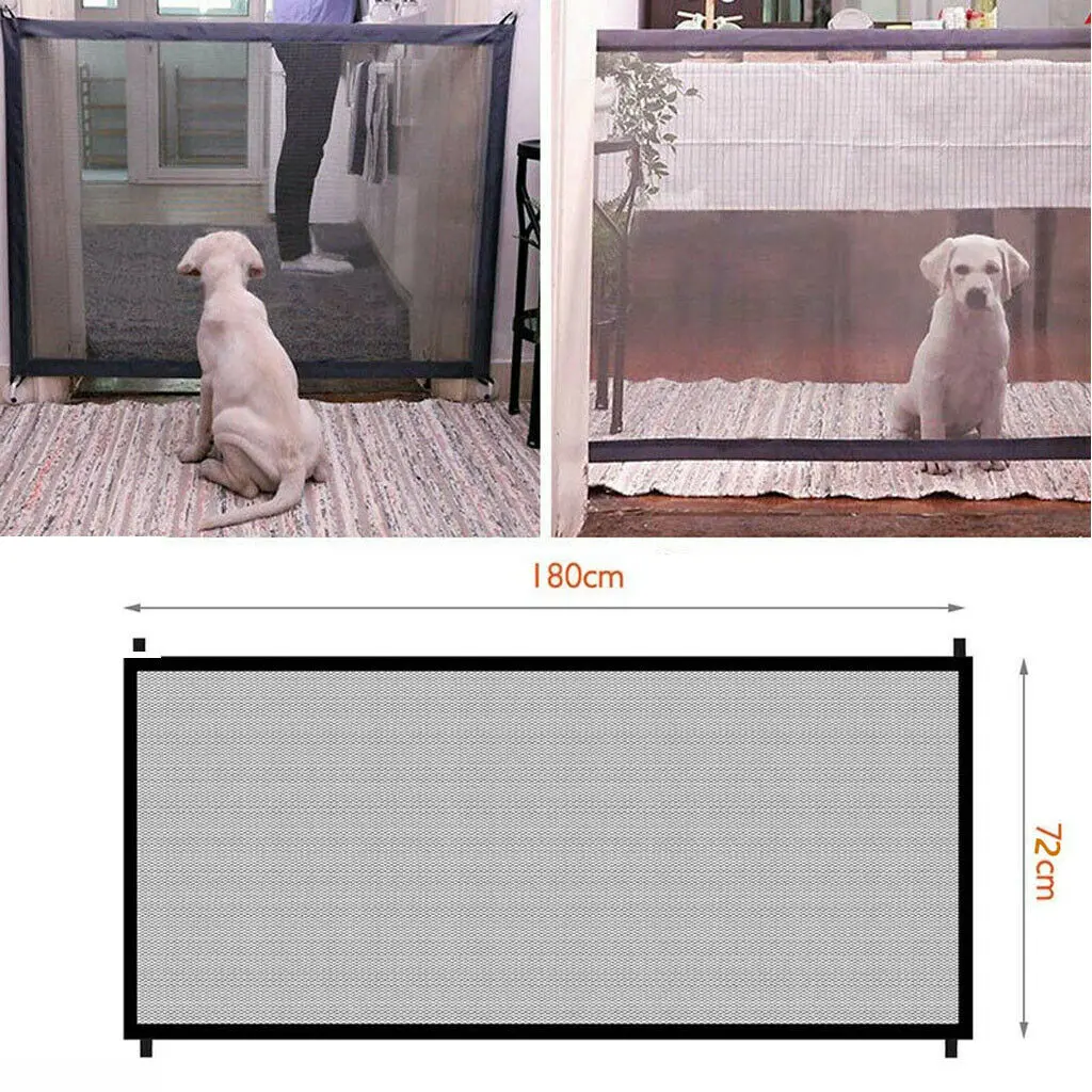 Dog Gate Portable Folding Safe Guard Protection Safety Products Mesh Magic Pet Gate For Dogs Baby Safe Guard Children Baby Fence
Dog Gate Portable Folding Safe Guard Protection Safety Products Mesh Magic Pet Gate For Dogs Baby Safe Guard Children Baby Fence
