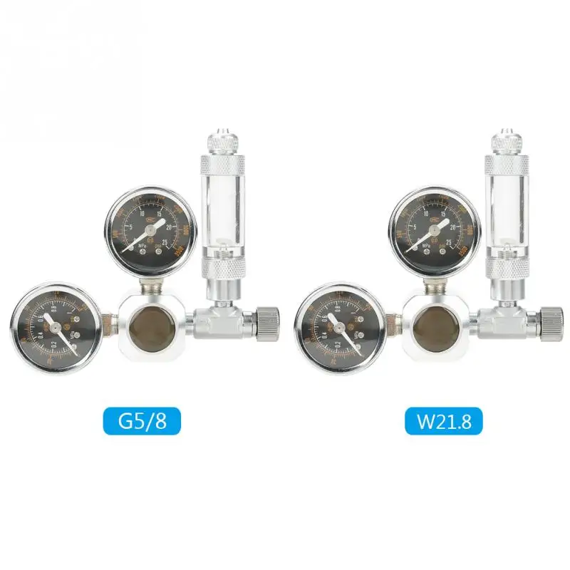 Aquarium CO2 Regulator with Check Valve Fit For W21.8 G5/8 Connector Big Dual Gauge Display with Bubble Counter New product
Aquarium CO2 Regulator with Check Valve Fit For W21.8 G5/8 Connector Big Dual Gauge Display with Bubble Counter New product