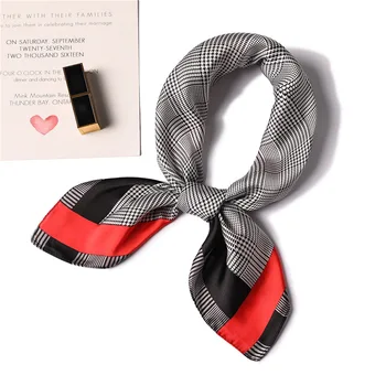 2019 New Plaid Red Head Scarf Women Square Silk Satin Hijab Scarves Ladies Girls Hair Bag Accessories 70*70cm Spring
2019 New Plaid Red Head Scarf Women Square Silk Satin Hijab Scarves Ladies Girls Hair Bag Accessories 70*70cm Spring