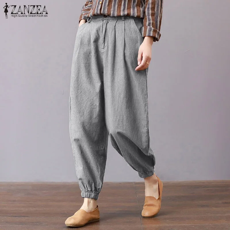 Women's Striped Trouers ZANZEA 2019 Plus Size Lantern Pants Vintage Mid Waist Casual Pantalon Palazzo Woman Baggy Pant Oversized
Women's Striped Trouers ZANZEA 2019 Plus Size Lantern Pants Vintage Mid Waist Casual Pantalon Palazzo Woman Baggy Pant Oversized
