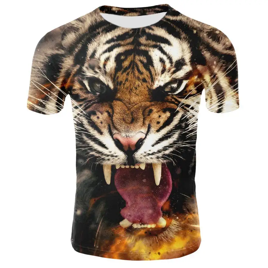 2019 summer man / woman tiger shirt T-shirt polyester cool domineering round neck t shirt good quality Top
2019 summer man / woman tiger shirt T-shirt polyester cool domineering round neck t shirt good quality Top