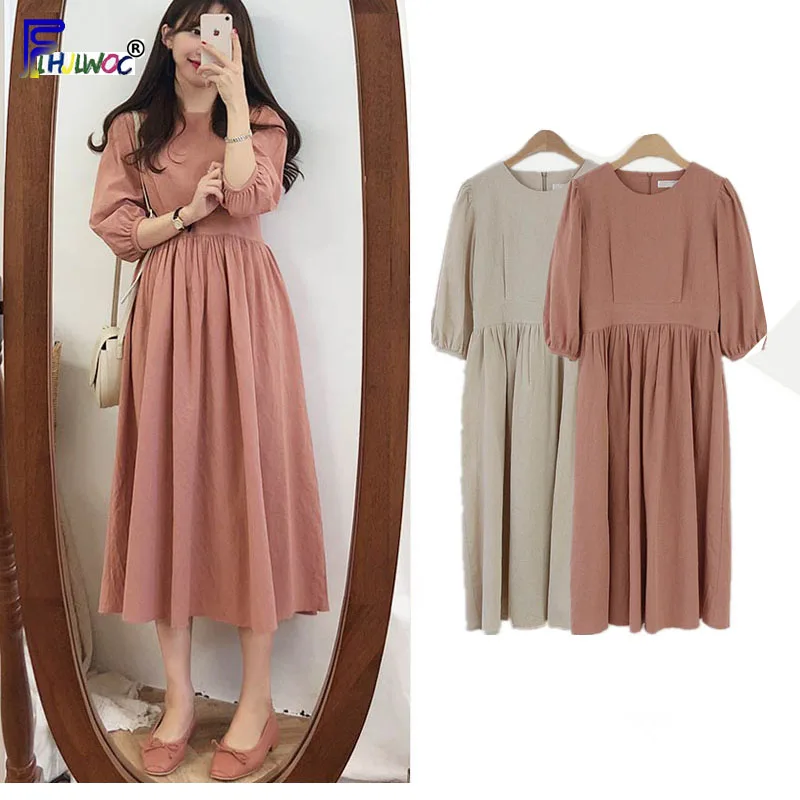 A Line Dresses Women Fashion Korean Style Design Apricot Pink A Line O Neck Cute Sweet Vintage Long Dress 330
A Line Dresses Women Fashion Korean Style Design Apricot Pink A Line O Neck Cute Sweet Vintage Long Dress 330