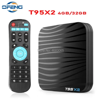 

T95X2 TV Box Amlogic S905X2 Android 8.1 Quad core 2GB/4GB 16GB/32GB H.265 4K Youtube Media Player T95 X2 SET TOP BOX