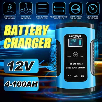 12V 6A LCD Display Automatic Charging Motorcycle Car Battery Charger 12v Intelligent Repair Type For Lead Acid Storage Charger
12V 6A LCD Display Automatic Charging Motorcycle Car Battery Charger 12v Intelligent Repair Type For Lead Acid Storage Charger