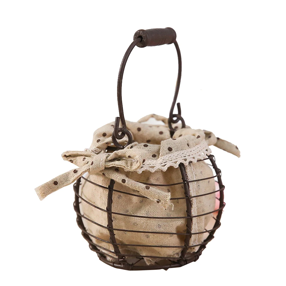 1pc Decorative Storage Basket Round Wire Basket Rural Style Basket Linen Cloth Flower Basket for Living Room Bedroom
1pc Decorative Storage Basket Round Wire Basket Rural Style Basket Linen Cloth Flower Basket for Living Room Bedroom