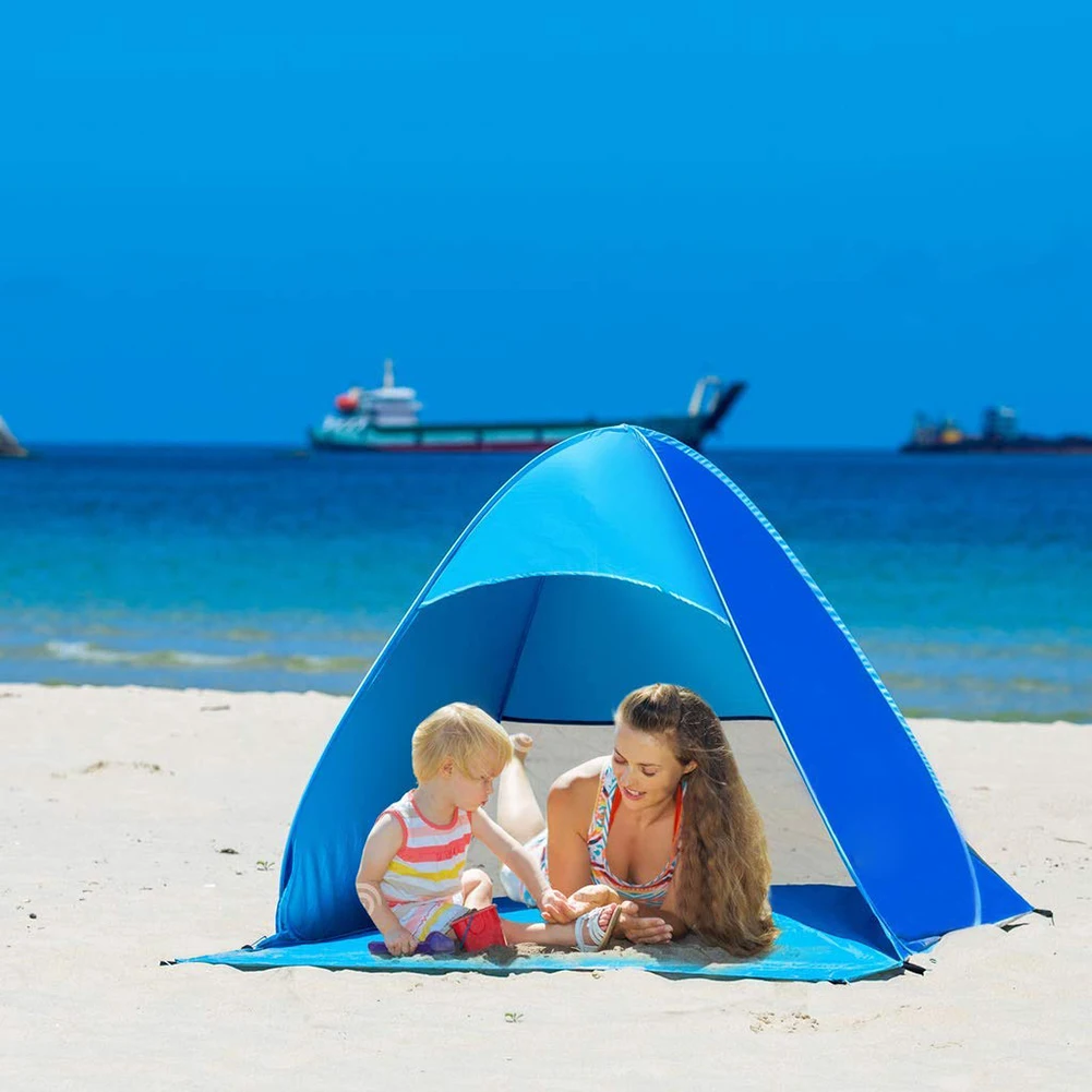 Automatic Pop Up Instant Portable Outdoors Quick Cabana Beach Tent Sun Shelter,Blue
Automatic Pop Up Instant Portable Outdoors Quick Cabana Beach Tent Sun Shelter,Blue