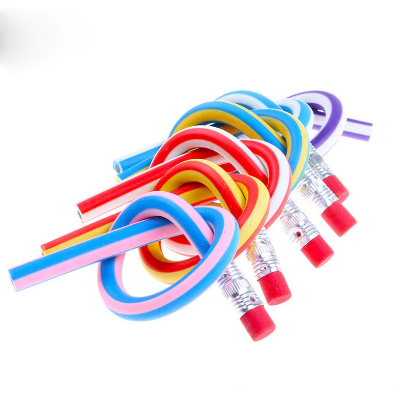 10Pcs Colorful Flexible Soft Pencil With Eraser Stationery Student Colored Pencils School Office Drawing Toys For Children Kids
10Pcs Colorful Flexible Soft Pencil With Eraser Stationery Student Colored Pencils School Office Drawing Toys For Children Kids