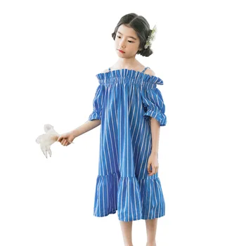 4-16 years big girls summer dress cotton short sleeve blue stripe girls dresses for party and wedding kids vintage frocks
4-16 years big girls summer dress cotton short sleeve blue stripe girls dresses for party and wedding kids vintage frocks