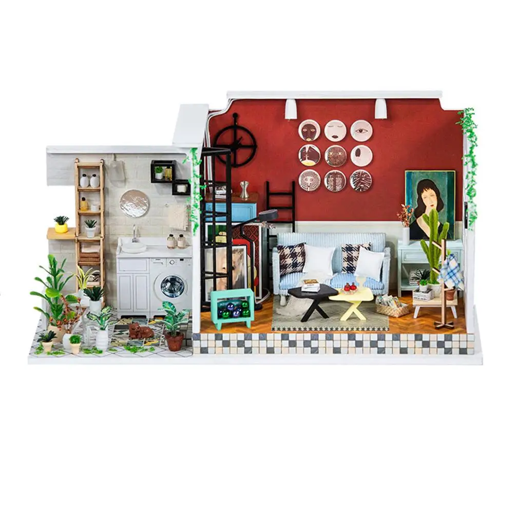 DIY Puzzle Assembly Cottage Handmade Wooden Toy House Mini Doll House Craft Decorations Creative Birthday Present
DIY Puzzle Assembly Cottage Handmade Wooden Toy House Mini Doll House Craft Decorations Creative Birthday Present