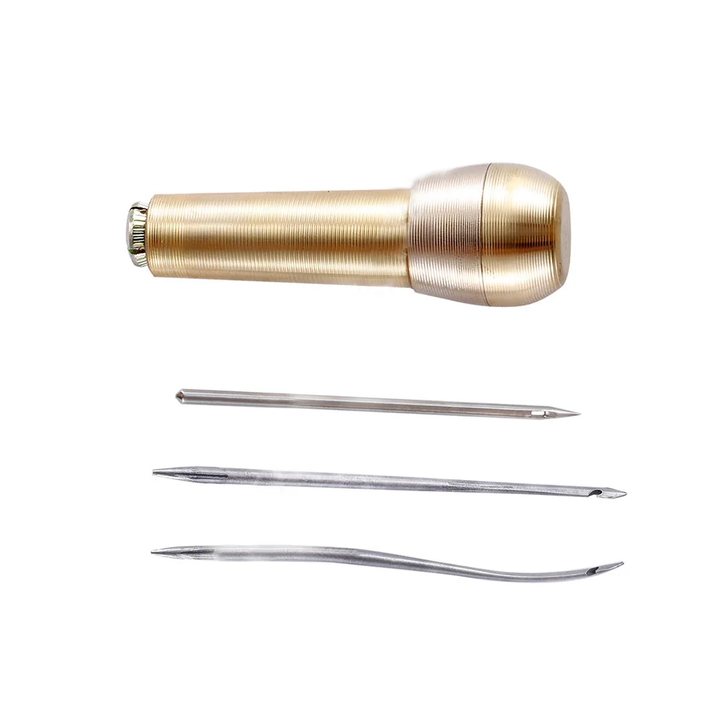 Copper Handle DIY Leather Tent Sewing Awl Pin Punch Hole Repair Tool Hand Stitcher Leather craft Needlework
Copper Handle DIY Leather Tent Sewing Awl Pin Punch Hole Repair Tool Hand Stitcher Leather craft Needlework
