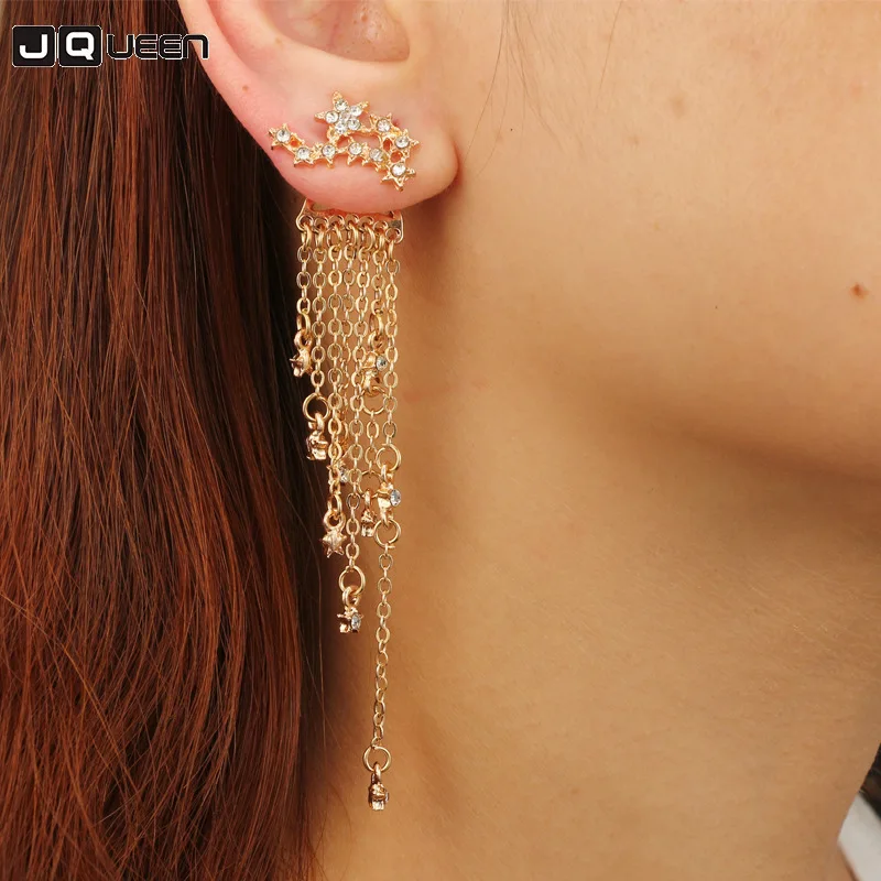 Vintage Luxury Long Flower Earrings Gold Silver Stars Tassel Crystal Stud Earring For Women Wedding Party Boucle Brincos
Vintage Luxury Long Flower Earrings Gold Silver Stars Tassel Crystal Stud Earring For Women Wedding Party Boucle Brincos