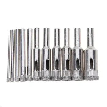 10Pcs/set 3-18MM Diamond Coated Drill Glass Ceramic Hole Saw Set Tile Marble Glass Core Hole Saw Drill Bit Tools Cutter Set
10Pcs/set 3-18MM Diamond Coated Drill Glass Ceramic Hole Saw Set Tile Marble Glass Core Hole Saw Drill Bit Tools Cutter Set