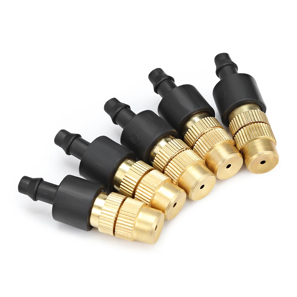 5pcs- pack Garden watering Atomized Nozzle Copper Suit Farm Micro-sprinklers Spray Cooling Sprinkler Connect to 4/7 mm hose
5pcs- pack Garden watering Atomized Nozzle Copper Suit Farm Micro-sprinklers Spray Cooling Sprinkler Connect to 4/7 mm hose