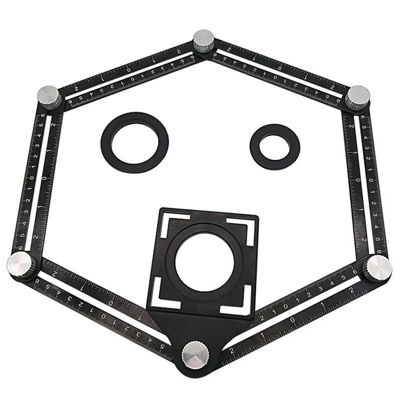 Multi Template 6 Folding Angle Rulers Measuring Tool Angle Ruler With Drill Guide Glass Tiles Woodworking Gauges Protractors
Multi Template 6 Folding Angle Rulers Measuring Tool Angle Ruler With Drill Guide Glass Tiles Woodworking Gauges Protractors