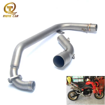 Motorcycle Exhaust Front adapter Pipe Slip On Muffler For Honda-Grom-125 MSX 125 MSX125 M3 Escape Moto Accessories 2013-2015 
Motorcycle Exhaust Front adapter Pipe Slip On Muffler For Honda-Grom-125 MSX 125 MSX125 M3 Escape Moto Accessories 2013-2015