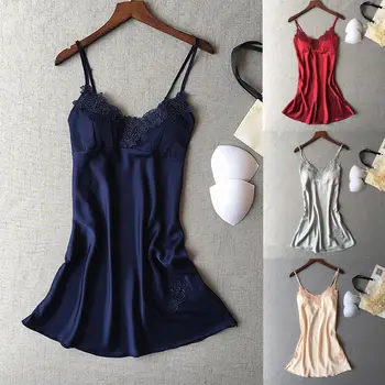 Women Sexy Lingerie Sleepwear Satin Silk Babydoll Lace Strap Nightwear Sleepshirts Nightdress Fashion Straps V-Neck Nightgowns
Women Sexy Lingerie Sleepwear Satin Silk Babydoll Lace Strap Nightwear Sleepshirts Nightdress Fashion Straps V-Neck Nightgowns