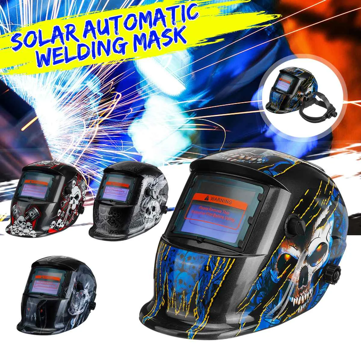 New Style Solar Automatic Photoelectric Welding Mask Helmet Welding Solar Power Welding Helmets Adjustable Headband
New Style Solar Automatic Photoelectric Welding Mask Helmet Welding Solar Power Welding Helmets Adjustable Headband