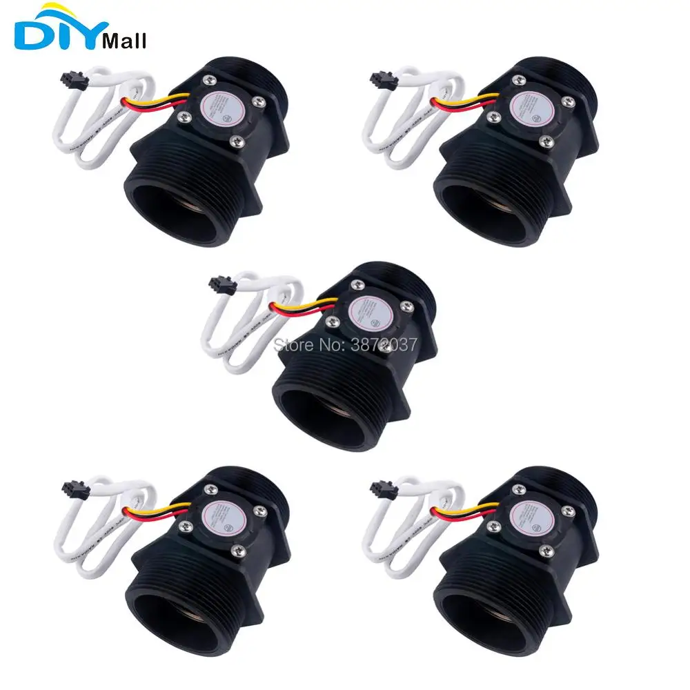 5pcs/lot DIYmall DN50 G2" Water Flow Hall Effect Sensor Switch Gauges Counter Black
5pcs/lot DIYmall DN50 G2" Water Flow Hall Effect Sensor Switch Gauges Counter Black