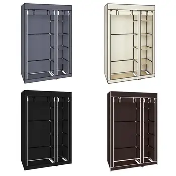 67" Portable Clothes Closet Wardrobe With Non-woven Fabric And Hanging Rod Quick And Easy To Assemble Ship To US Dropshipping
67" Portable Clothes Closet Wardrobe With Non-woven Fabric And Hanging Rod Quick And Easy To Assemble Ship To US Dropshipping