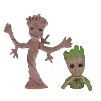 2Pcs/set PVC Tree Man Model Toy Groot Baby Flowerpot Landscaping Doll for Home Decoration Plants Planter Pen Pot
2Pcs/set PVC Tree Man Model Toy Groot Baby Flowerpot Landscaping Doll for Home Decoration Plants Planter Pen Pot
