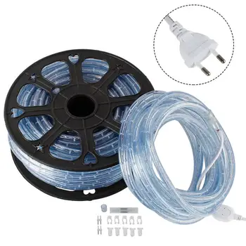 20 Meter Lighting Christmas Light Led 220V LED Tape COLD White Strip Lights With EU Power Plug Waterproof Decoration Outdoor
20 Meter Lighting Christmas Light Led 220V LED Tape COLD White Strip Lights With EU Power Plug Waterproof Decoration Outdoor