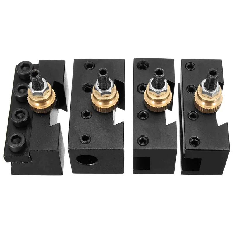 4Pcs Mini Quick Change Tool Post Holder Mini Lathe Cut Off Blade Tool holders Set Boring/Facing/Turning Holder For Lathes Tools
4Pcs Mini Quick Change Tool Post Holder Mini Lathe Cut Off Blade Tool holders Set Boring/Facing/Turning Holder For Lathes Tools