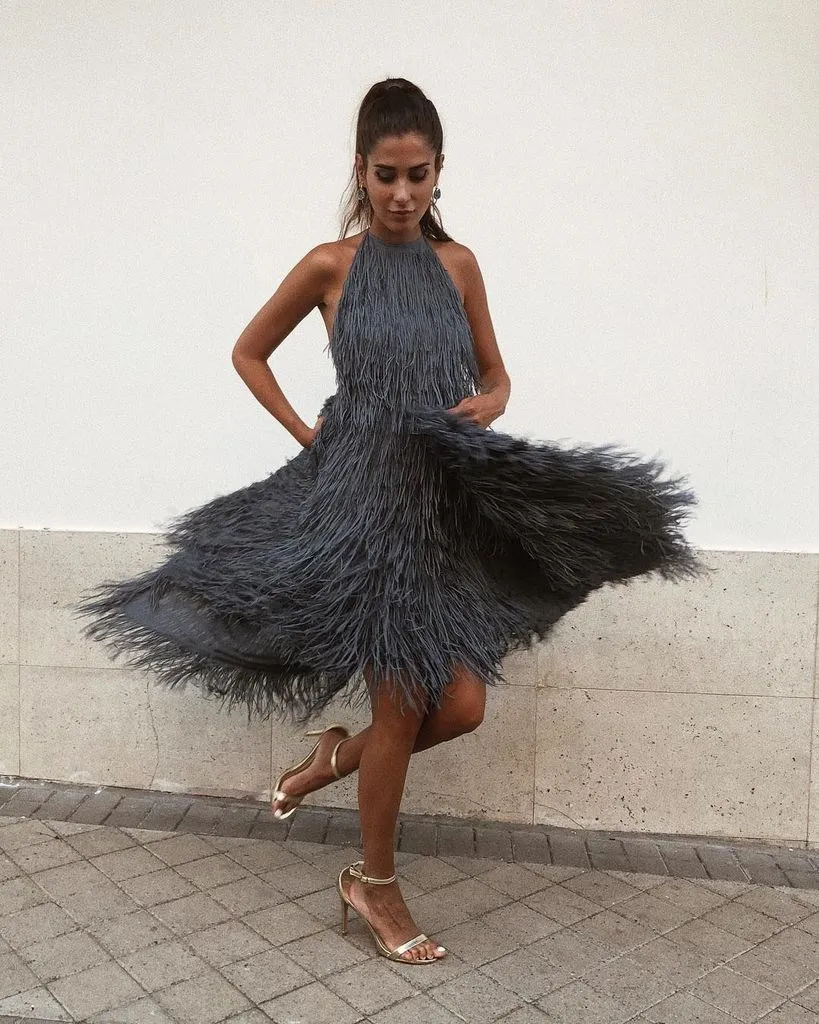 Sexy Fringed Tassel Dress Elegant Fashion Solid Dress Sexy Women'S Summer Dress
Sexy Fringed Tassel Dress Elegant Fashion Solid Dress Sexy Women'S Summer Dress
